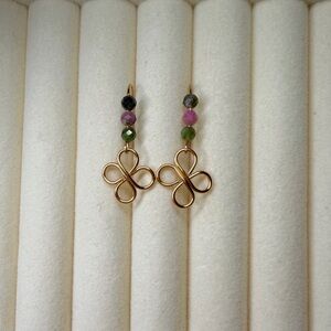 Clover Tourmaline Earrings